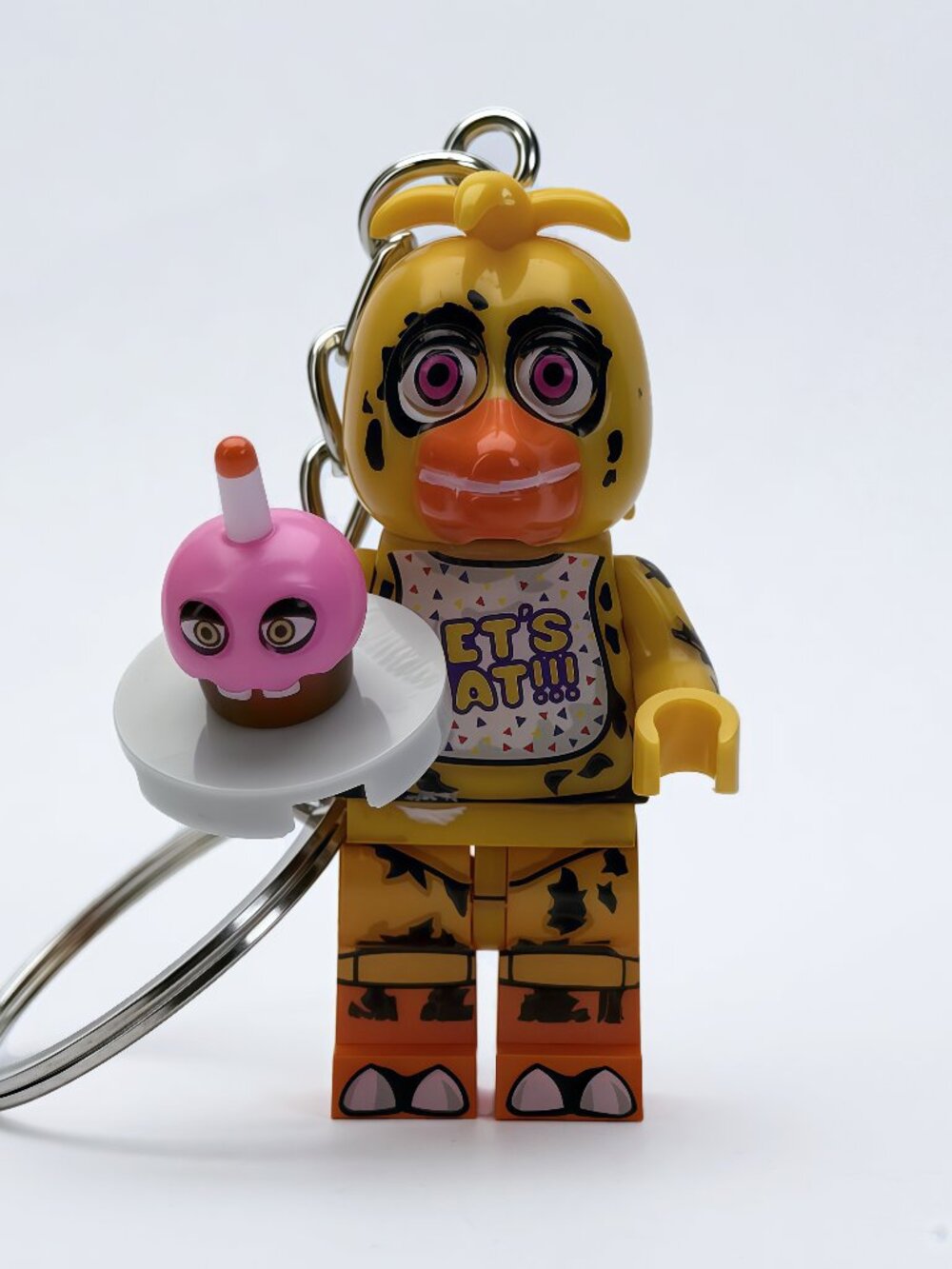 FNAF Chica Horror Minifigure Keychain Custom Collectible Figure